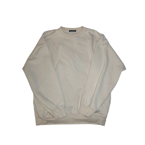 Brandy Melville Sweaters - Brandy Melville Men's Beige Crewneck Sweater